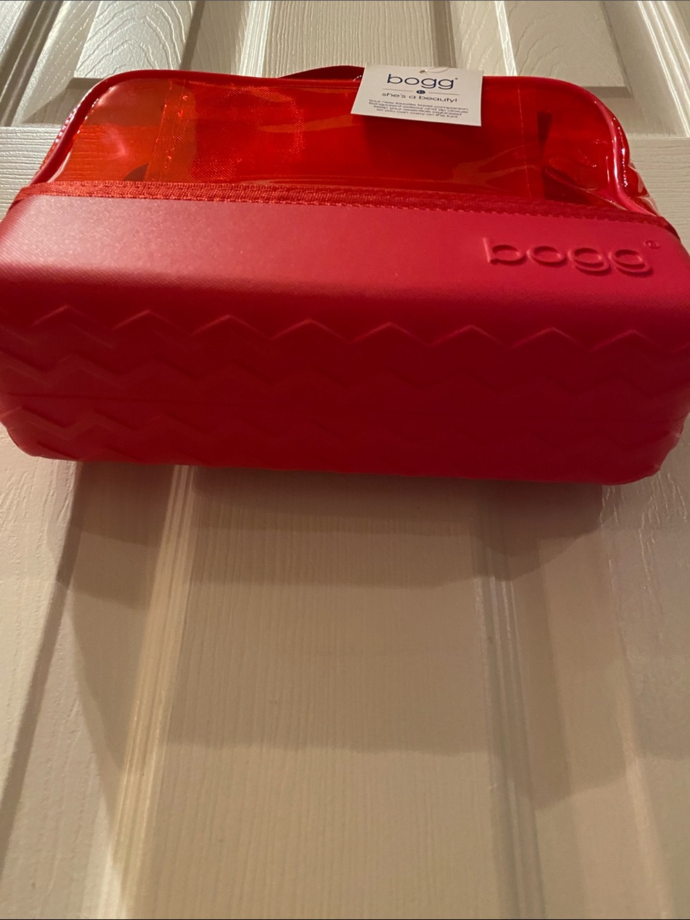 BOGG BAG Red Clear Cosmetic Case - Picture 3 of 3